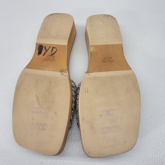 Louise Et Cie Lo -Elara Sandals Women’s Size 7M Blue snake Slide shoes may  be s - Picture 6 of 8